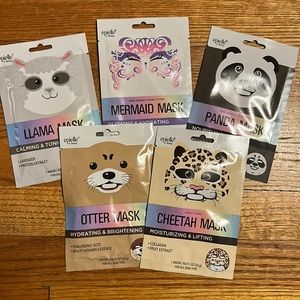 Set of 5 face masks